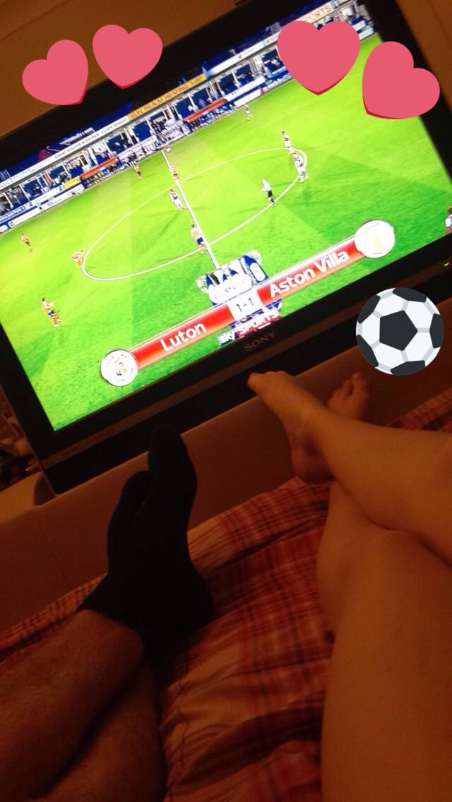 krissieeem's tweet photo. Watching Aston Villa with my man #football #epl #AstonVilla #couplegoals #tvbed https://t.co/3NVUoQgutU