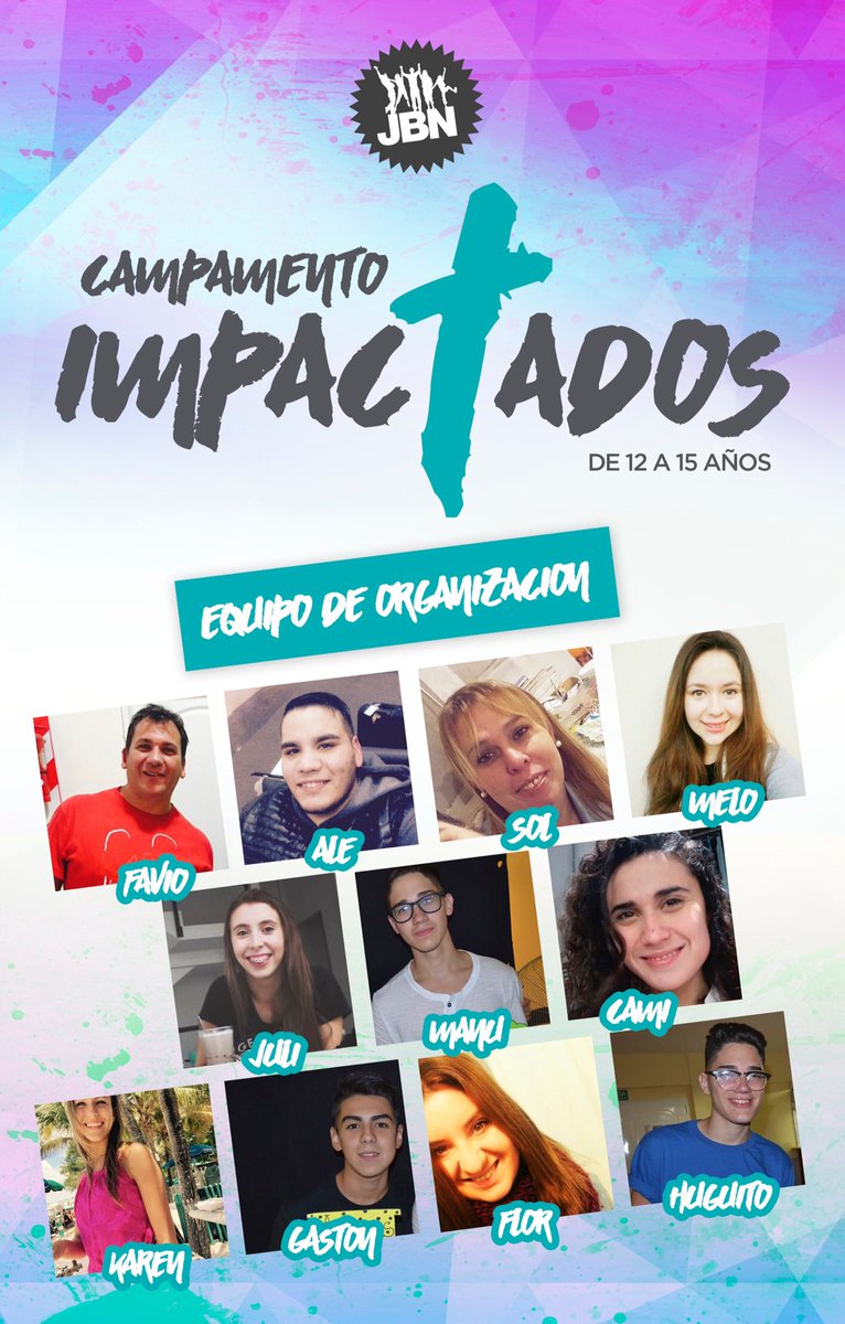 JBNoficial's tweet photo. Amigos!!!!! Le presentamos al equipo de Organización del Super Campa "Impactados" !!!!!! #Equipazo #JBN #Impactados https://t.co/ucyJfLUfqv