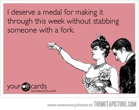 FionaTurvill's tweet photo. One of those days when I only made it through because hurting people is frowned  upon! https://t.co/JCPjXfqkxV