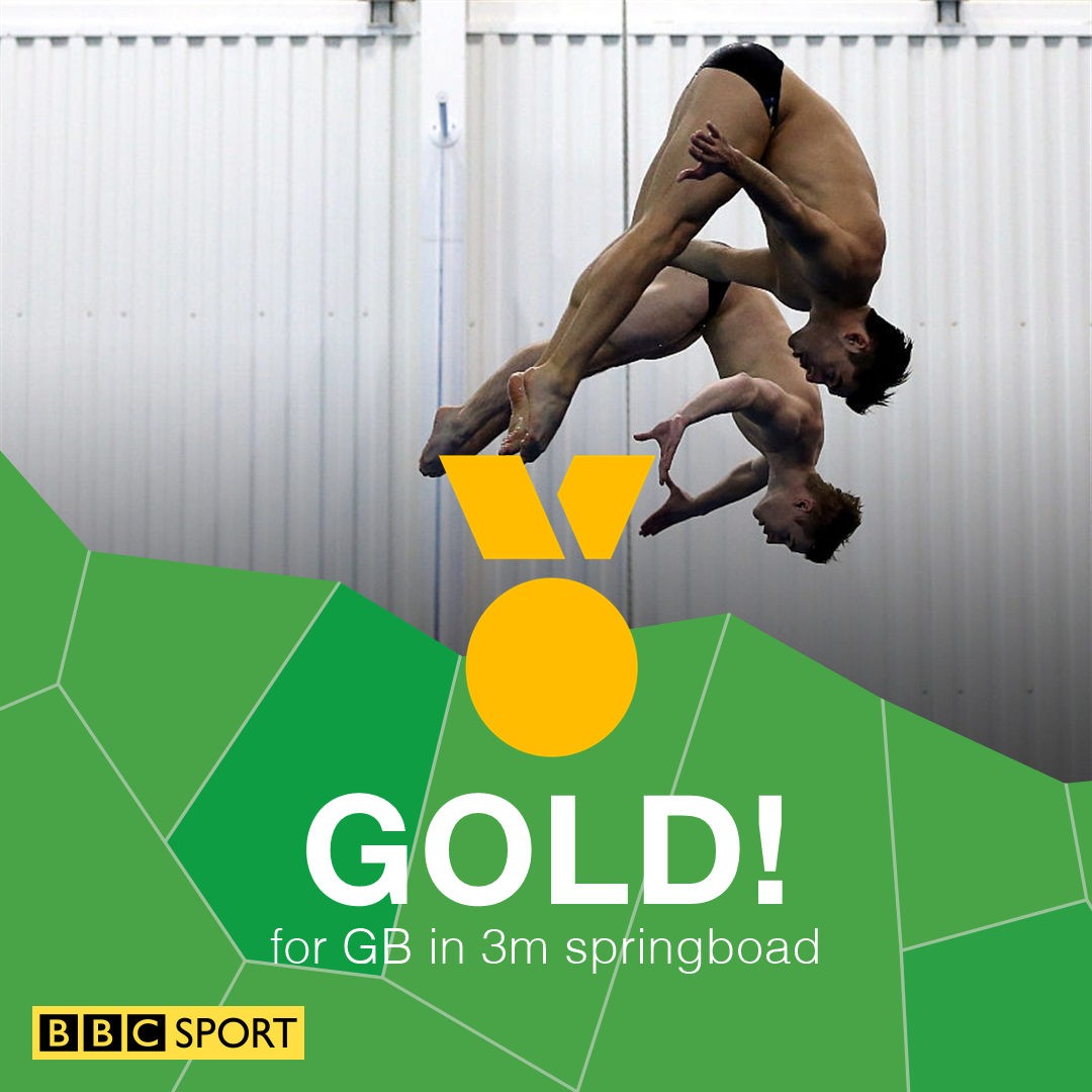 BBCSport's tweet photo. It's diving gold for Jack Laugher, Chris Mears &amp; @TeamGB!

Absolutely stunning! 👏 https://t.co/ZxU6iMCRTa #Rio2016 https://t.co/z8dU3RCQzA