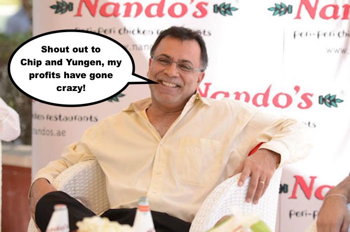 MediaMediator's tweet photo. Nando's CEO be like... #Chip #Yungen https://t.co/PGe4NZ42MT