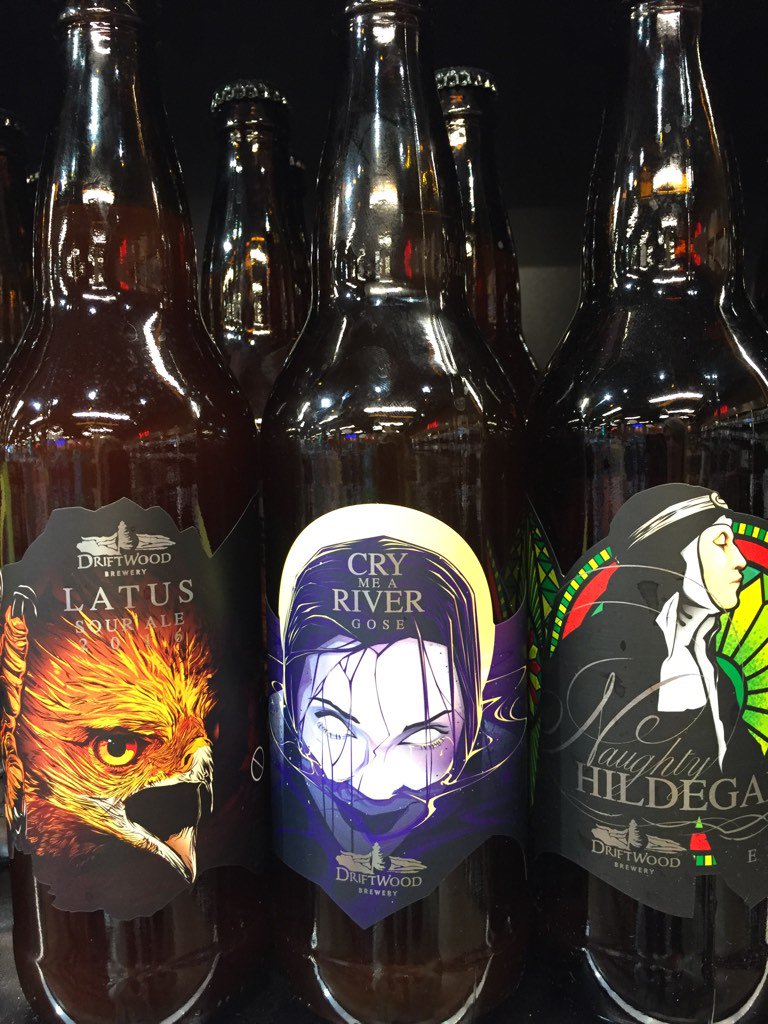 driftwoodbeer's tweet photo. Pretty special trio avail @CascadiaLIQ Eagle Creek #craftbeer #ltdrelease #flandersred #esb #gose #rarefinds #yyj https://t.co/BNvkobESx0