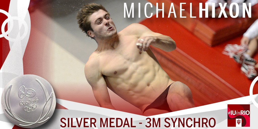 IndianaSwimDive's tweet photo. MICHAEL HIXON WINS SILVER!

IU diver and partner Sam Dorman win silver in the men's 3m synchro!

#IUinRio #GoIU https://t.co/yLygf93lDo