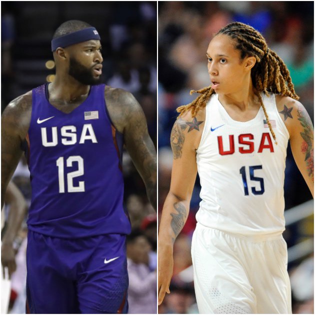 BleacherReport's tweet photo. Brittney Griner says she wants to play 1-on-1 against DeMarcus Cousins https://t.co/3H3aarOe57 https://t.co/5hR1AfQcmH