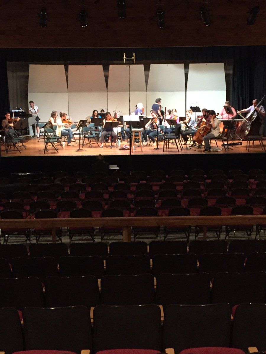 Preparing for tomorrow nights concert, 7:30pm @ Arkell Pavilion, SVAC! Tix selling fast, at mmfvt.org