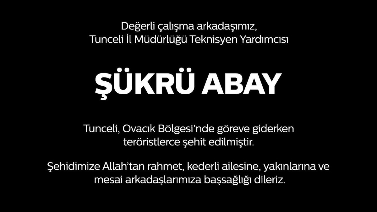 Acı kaybımız…