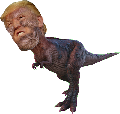 MannySchewitz's tweet photo. Scientists have confirmed @realDonaldTrump is descended from the Trumpasaurus Rex which also had tiny hands. #Trump https://t.co/im0CcrEaln