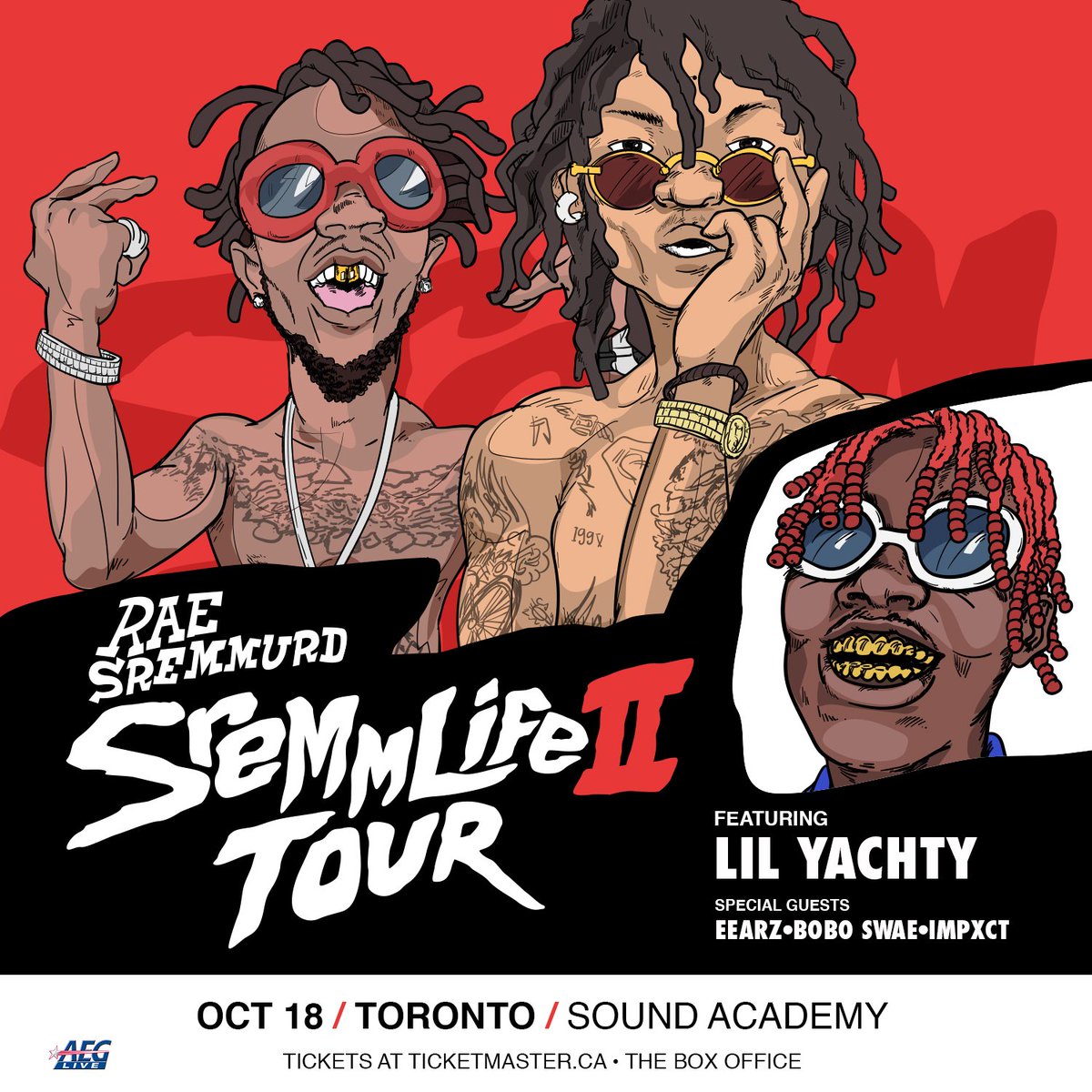 Sound Academy (@soundacademy) on Twitter photo .<a href="/RaeSremmurd/">Rae Sremmurd</a>, feat. <a href="/lilyachty/">CONCRETE BOY BOAT^</a> + special guests, will be at <a href="/soundacademy/">Sound Academy</a> on Oct. 18. Tix on sale Friday at 10am. .<a href="/RaeSremmurd/">Rae Sremmurd</a>, feat. <a href="/lilyachty/">CONCRETE BOY BOAT^</a> + special guests, will be at <a href="/soundacademy/">Sound Academy</a> on Oct. 18. Tix on sale Friday at 10am.