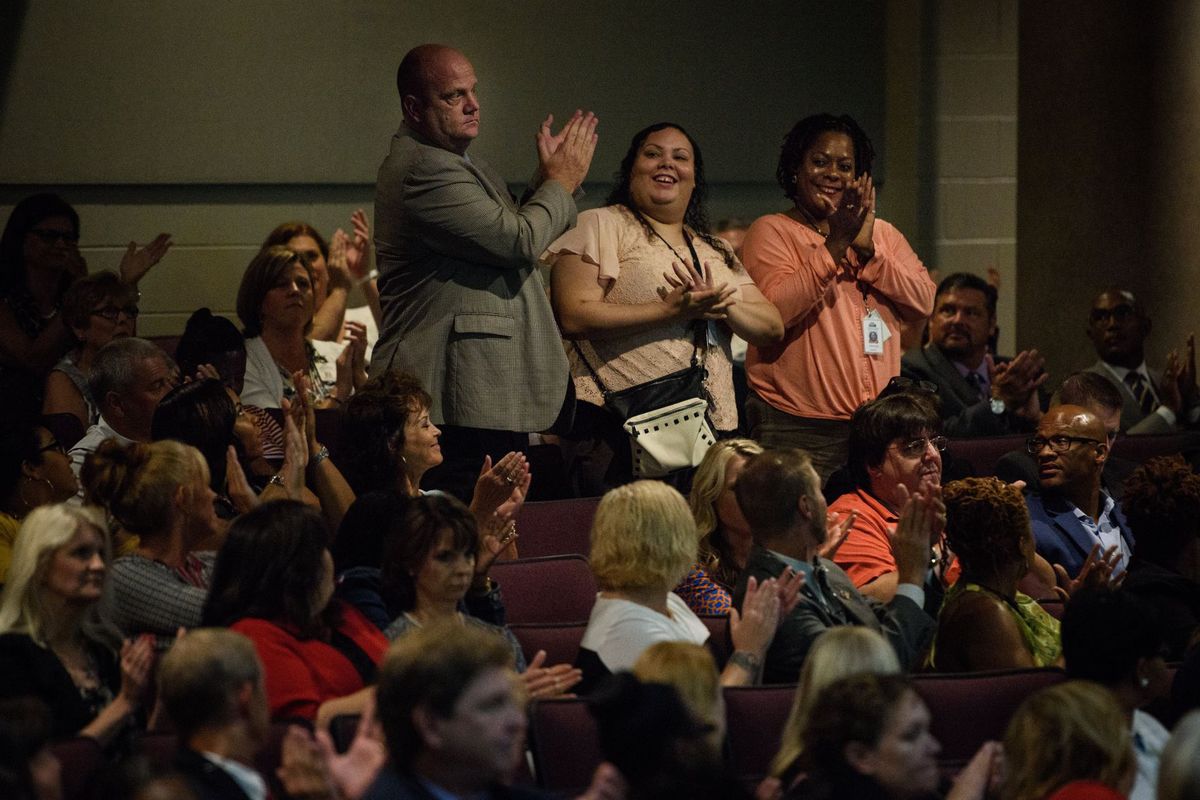 Nearly every one of the system's 87 schools was congratulated for improving test scores bit.ly/2b4ek5u