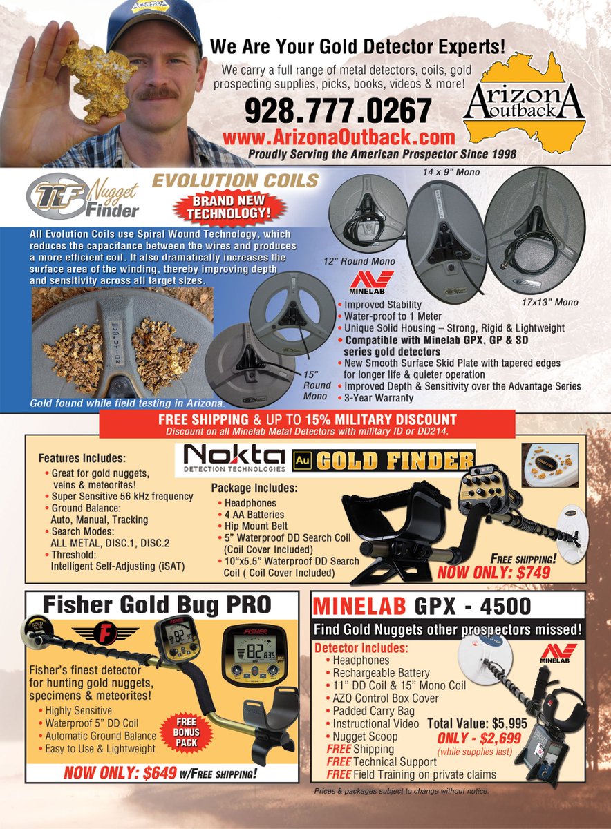 AZOutback's tweet image. New coil designs, metal detector deals &amp;amp; more @ AZO