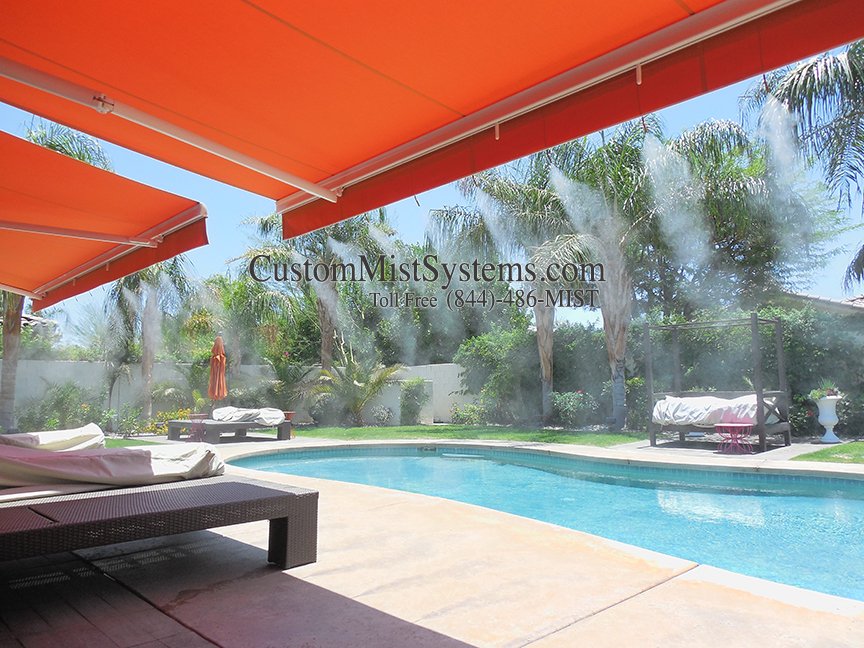 CustomMist's tweet photo. Keep your yard cool with a Custom Mist System. #Summer #BeattheHeat https://t.co/gpcfQE0YUD