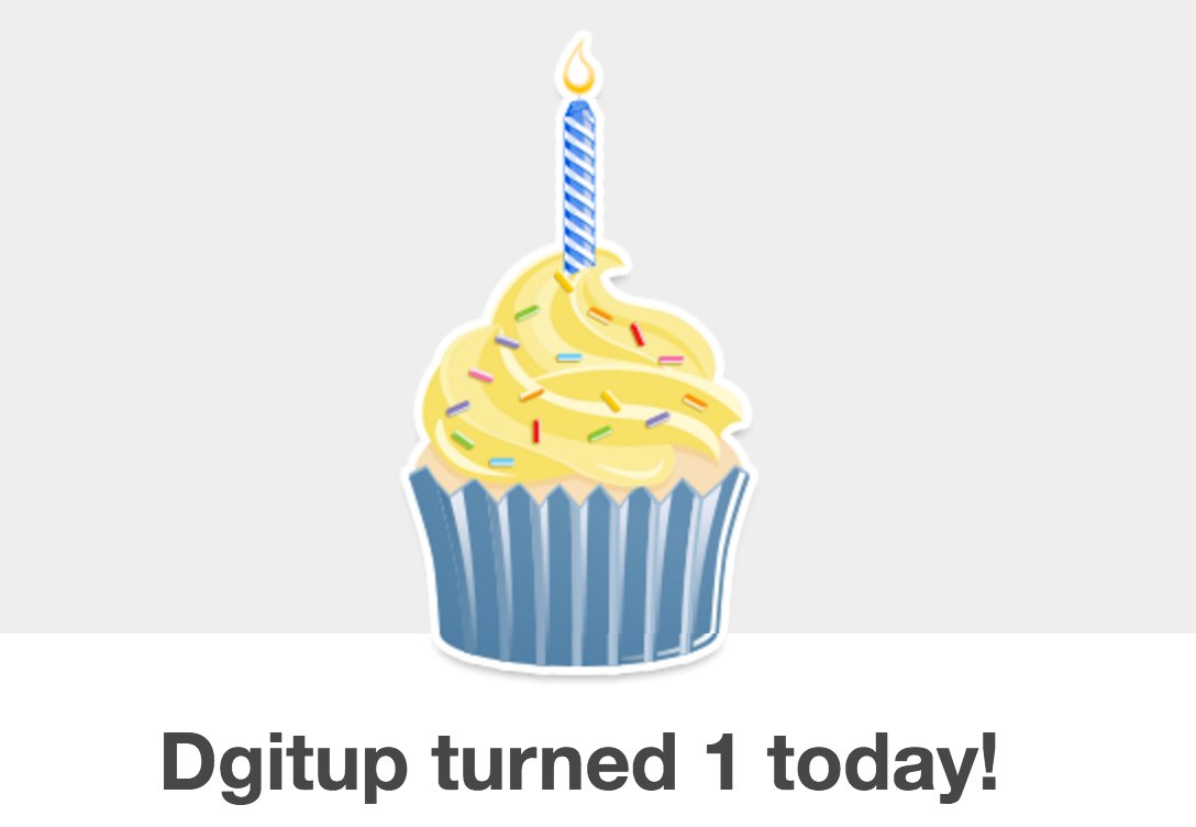 dgitup's tweet photo. We just realised that our small company is 1 year old! 😊
#actuallyinMayButCheersAnyway! https://t.co/H6rSTZpEGs