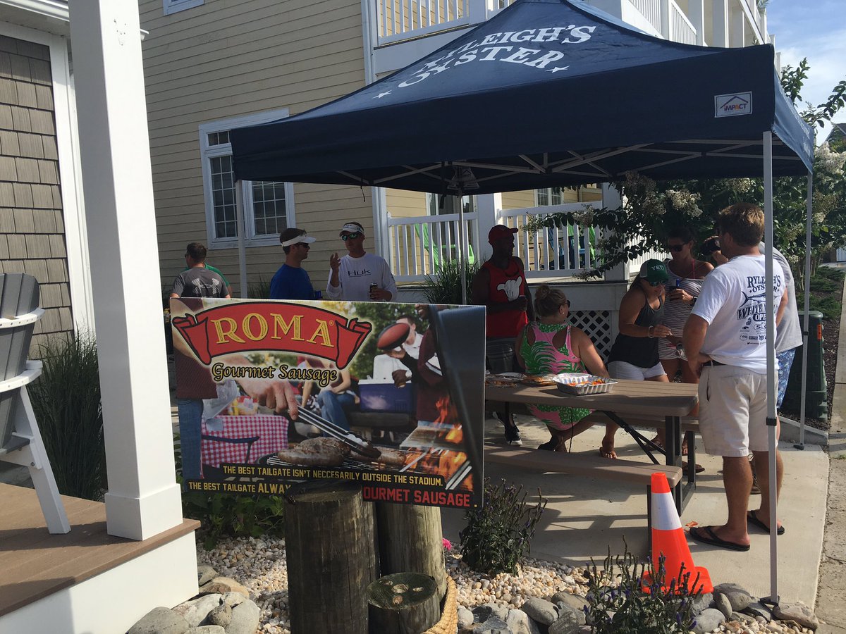 RyleighsOyster's tweet photo. Thanks @RomaSausage for sponsoring today's BBQ at our @TheRealWMO Hospitality House! #WMO2016 https://t.co/jZumyJ5D8a