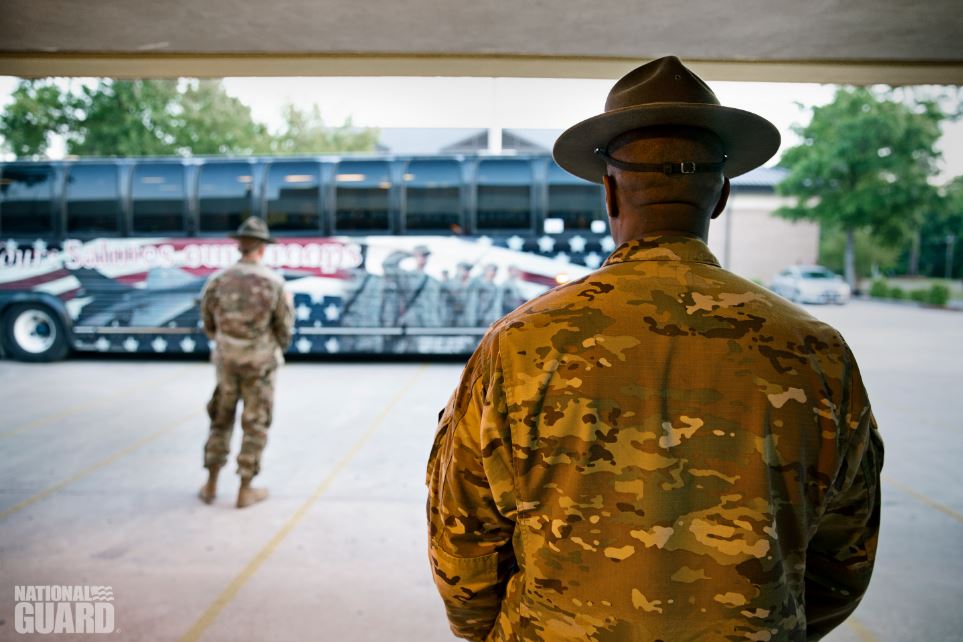 NationalGuard's tweet photo. Great leaders inspire greatness in others. How has your drill sergeant or #recruiter inspired you? #WednesdayWisdom https://t.co/AIVTKrPN8y