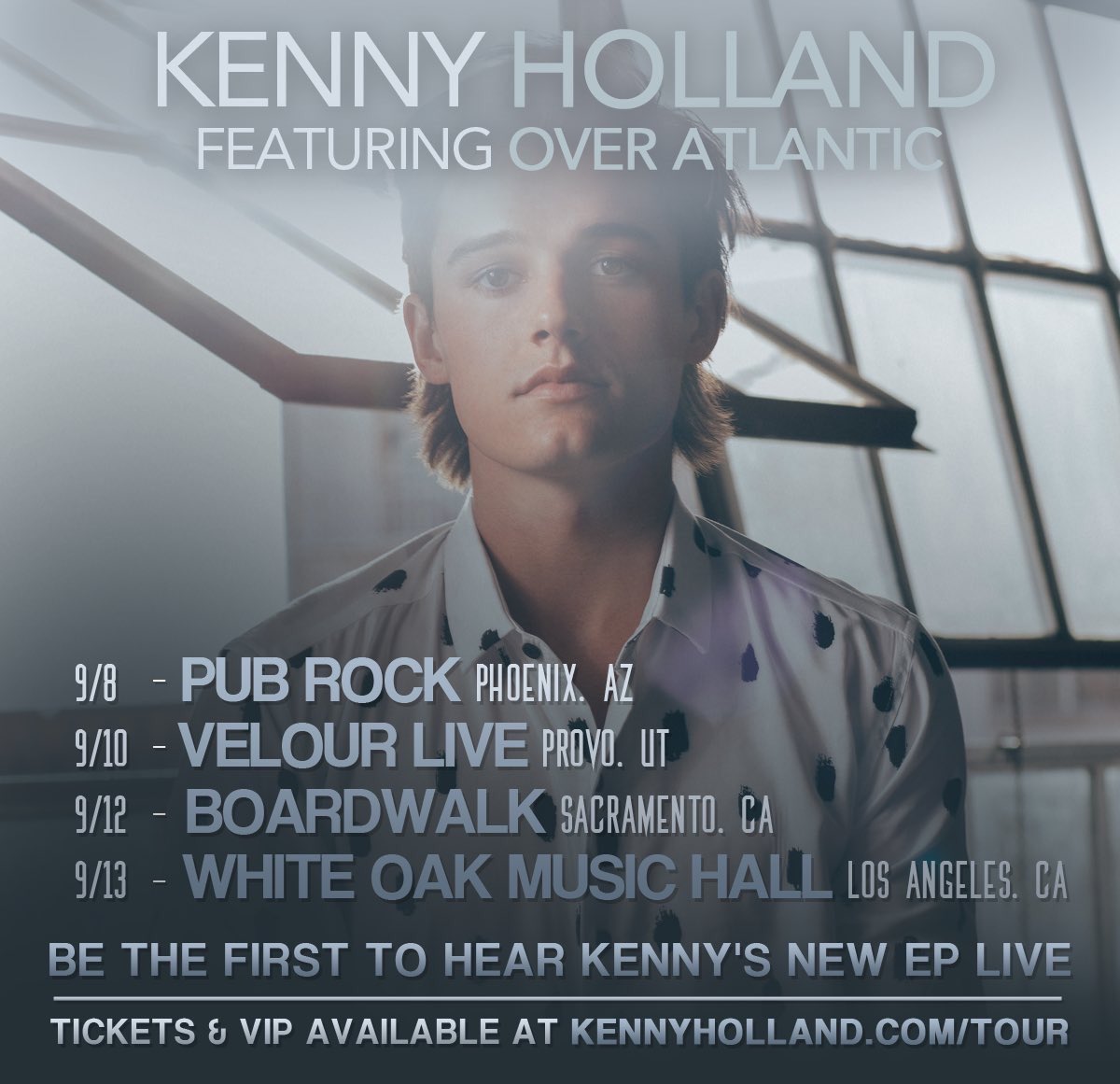 UPDATINGCRJ's tweet photo. @Over_Atlantic are going on tour with @iamKennyHolland !! Buy tickets here:

https://t.co/Tpn3Cfsfqy https://t.co/DLdAGKHqob