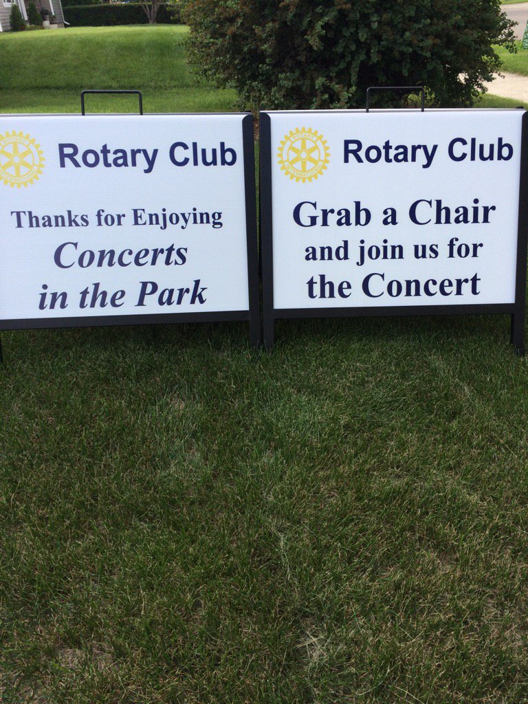 stewhennig's tweet photo. Thursday afternoon brings ROTARY's CONCERT IN THE PARK. Enjoy a seat on Rotary when you visit. 5:30-7:30 PM. https://t.co/QBIW9enPg5