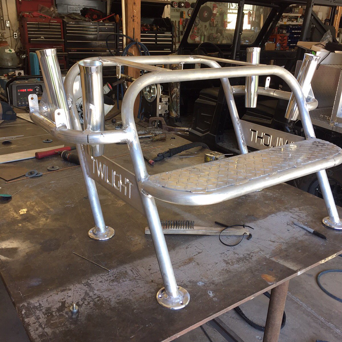Twilight_Metal's tweet photo. Tell us what you think, starting to work on #bayboats #custom #casting platform #southtexascoast https://t.co/rmuP94Le6I
