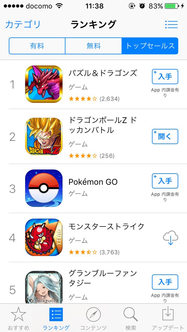 ドカバト ストア ランキング