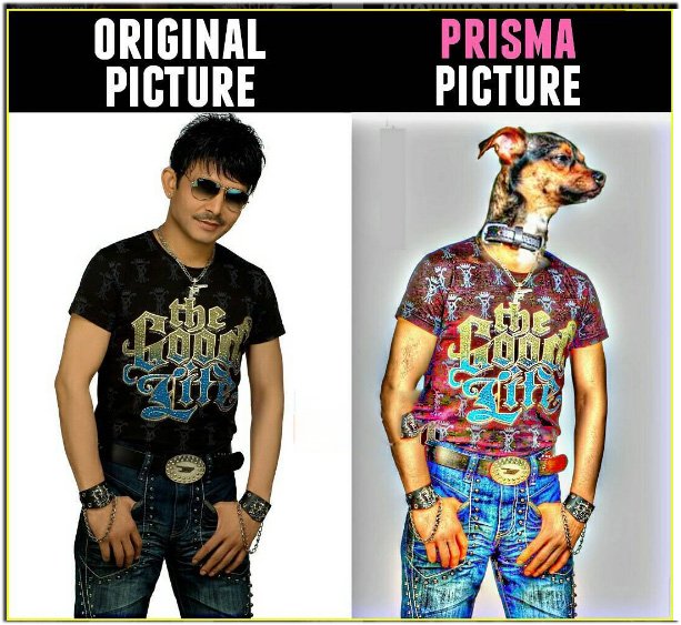 Are you using Prisma app KRK?  <a href="/kamaalrkhan/">KRK</a> <a href="/juniorbachchan/">Abhishek 𝐁𝐚𝐜𝐡𝐜𝐡𝐚𝐧</a>