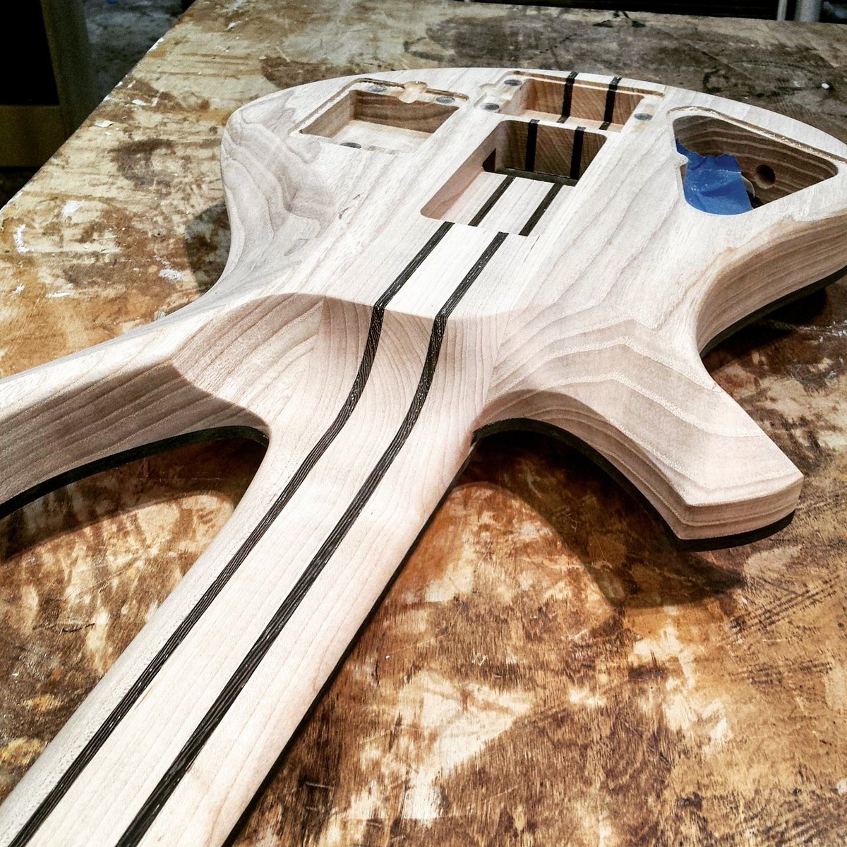 EQGuitars's tweet photo. #MyCloneWill do all of the sanding while I'm watching the #Olympics https://t.co/Jp7Xh62oE5