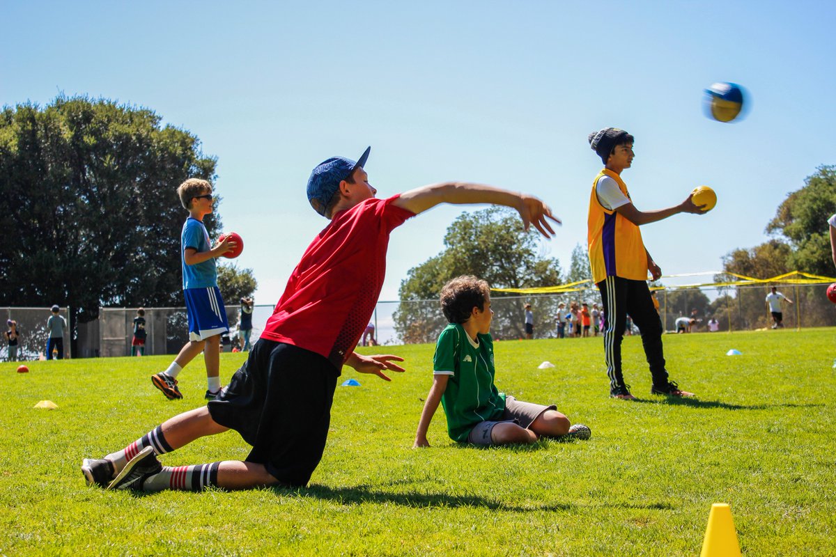 BlueCamp's tweet photo. Medic ball is a camper favorite in Dodgeball class :) https://t.co/8vOpgP0hNy