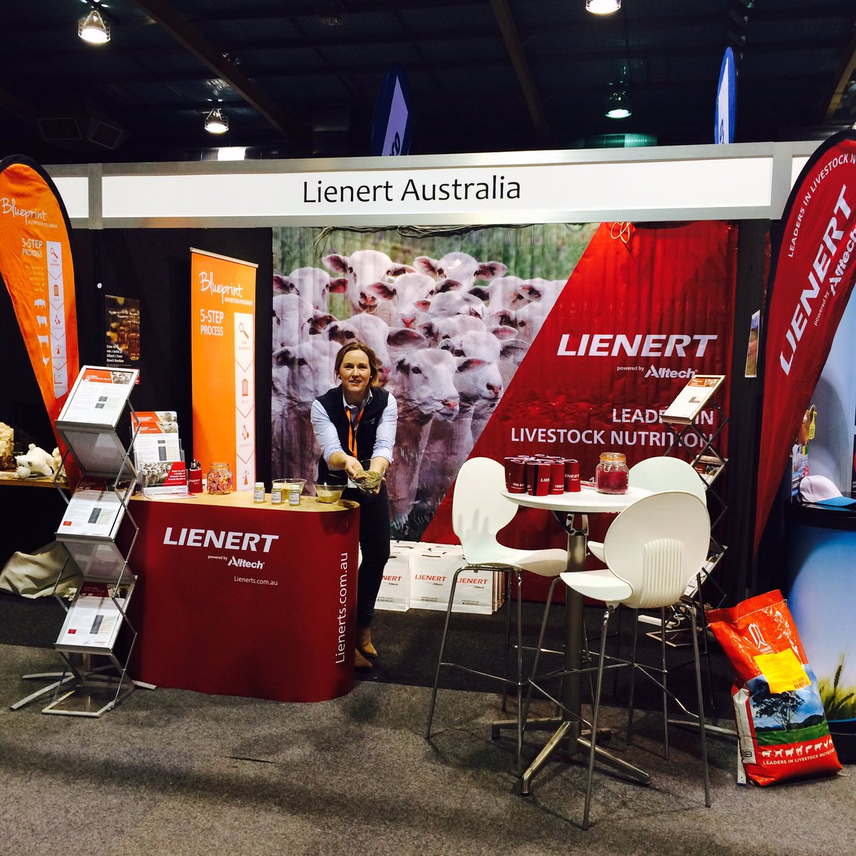 cudmore_sally's tweet photo. We're underway here at #lambex2016 - Pop over to the #Lienert stand and say G'Day! https://t.co/KVgrundpNI