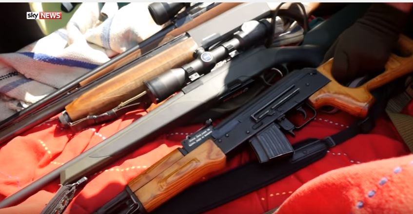 SorinaMatei's tweet image. @skynews your hunting guns for wild boars. not armed weapons. your actors&amp;amp; fake/paid story.not journalism