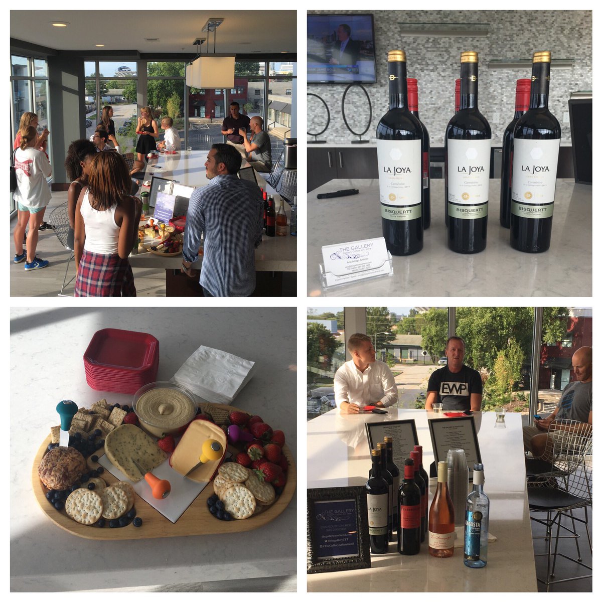 We ❤️ #wine &amp; our #residents It's a blast hanging with <a href="/TheGalleryCLT/">TheGalleryAtSouthEnd</a> in our club room 🍷🍷🍷