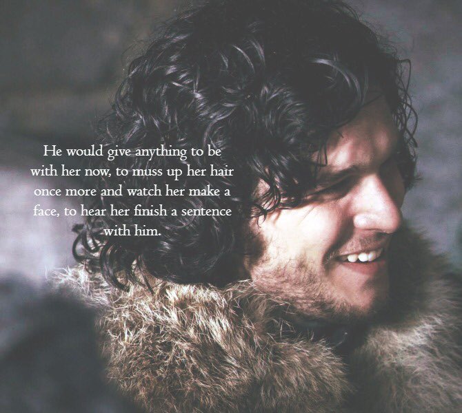 "She can always make him smile." •Arya and Jon•