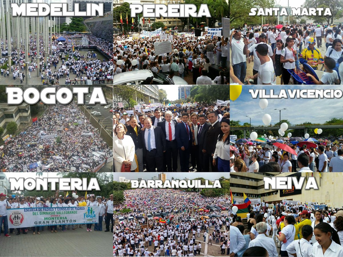 ThaniaVegaCD's tweet photo. Esta es la respuesta de los colombianos cuando se meten con los niños y la familia #SigoFirmePorPapaYMama https://t.co/TpMHvNv5ra