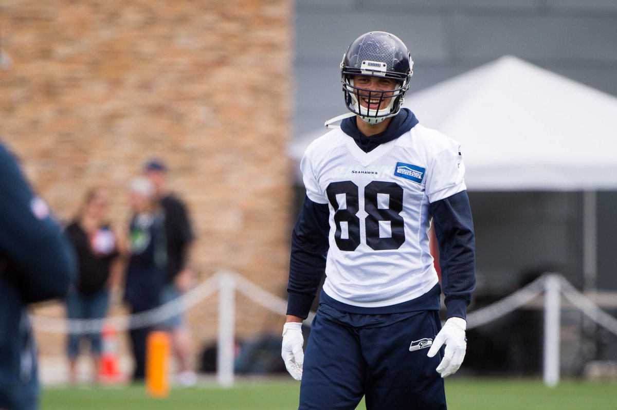 TheJimmyGraham's tweet photo. It's taken 8 months/253 days/6072 hours for me to get that smile back. Blessed to be back on the field with my boys https://t.co/laOFBfC2zz