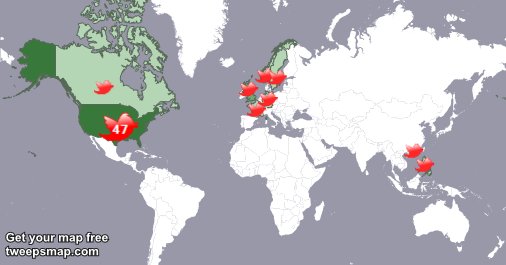 viking_wander's tweet photo. My followers live in 9 countries: USA(45%), UK.(15%)... https://t.co/lmQKERWSQO
Get your free map! https://t.co/U5C7krf4cX