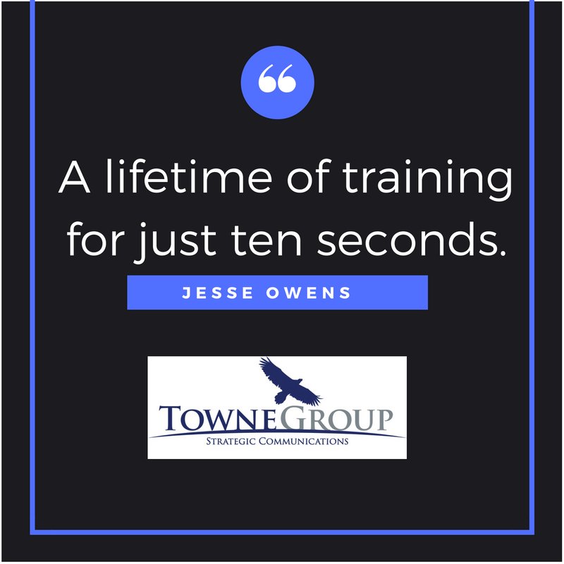 TowneGroup's tweet photo. Jesse Owens gave new meaning to preparation is everything. #WednesdayWisdom #Olympics #strategiccommunications https://t.co/txcgRffx2z