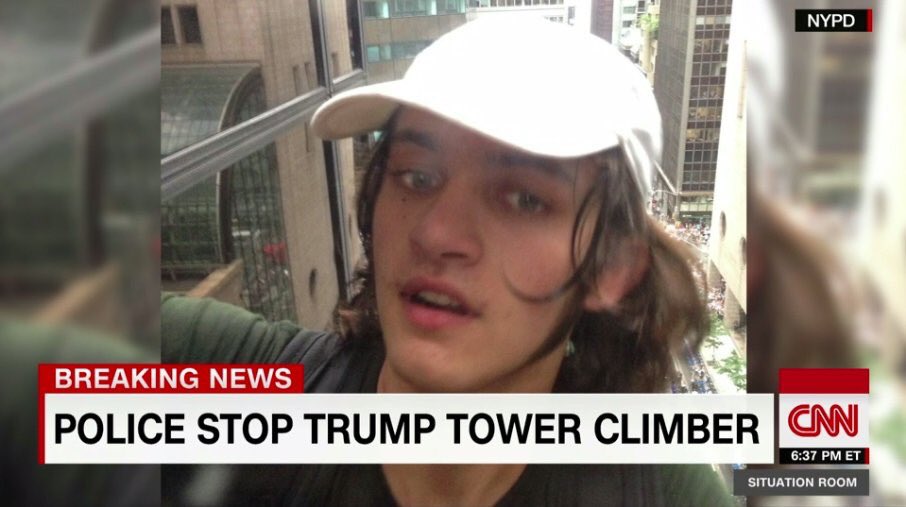 keenakincaid's tweet photo. RT @frankensteam: #LevenThumps, says it all. #suctionguy on #TrumpTower #StephenRogata #NYPDSpecialops #suctionsteve https://t.co/CPvLycXpWr