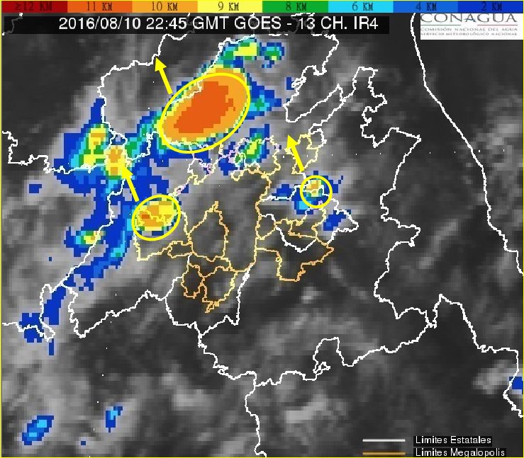 conagua_clima's tweet photo. 17:45 h, nubes muy densas con tormentas muy fuertes sobre el poniente de Hidalgo Tlaxcala y en Estado de México https://t.co/vOq1cSzVwN