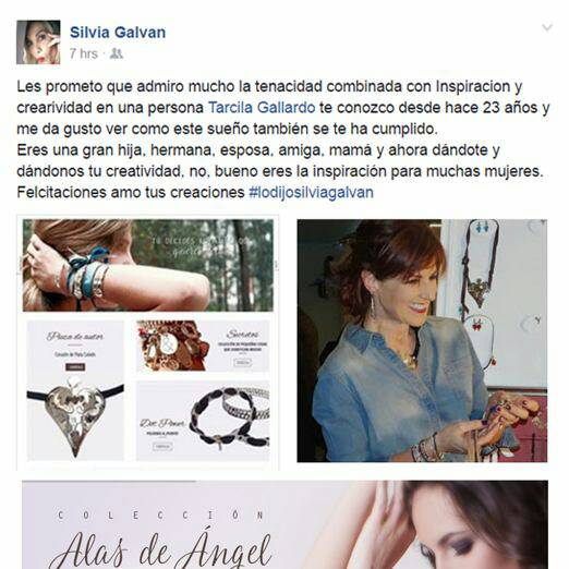 TarcilaJoyas's tweet photo. MUCHAS GRACIAS Silvia por tus cariñosas palabras, ¡mira quién habla! Gran Persona &amp; Profesional, TQ #tarcilajoyas https://t.co/y9DSLnwZo0