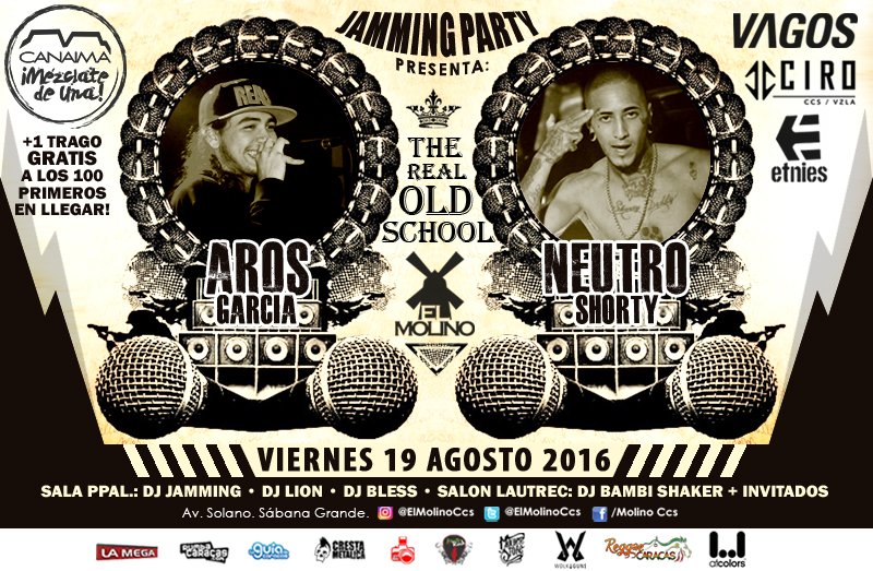 UNITEDFESTVZLA's tweet photo. #JammingParty Vier19/08 Aros @Aros_D2 Neutro @NeutroSDOficial @DJLION75 @titobless @Dj_Jamming en @ElMolinoCcs https://t.co/3Ijg5lLejU .