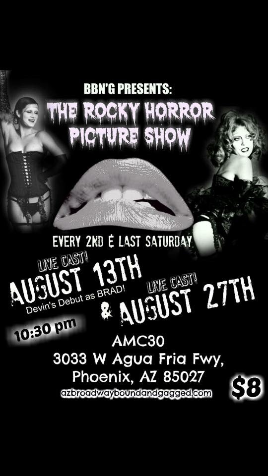 Here are your #saturday plans for #August #rockyhorrorpictureshow #rockyhorror #rhps #phoenix #sexy <a href="/AMCTheatres/">AMC Theatres</a>