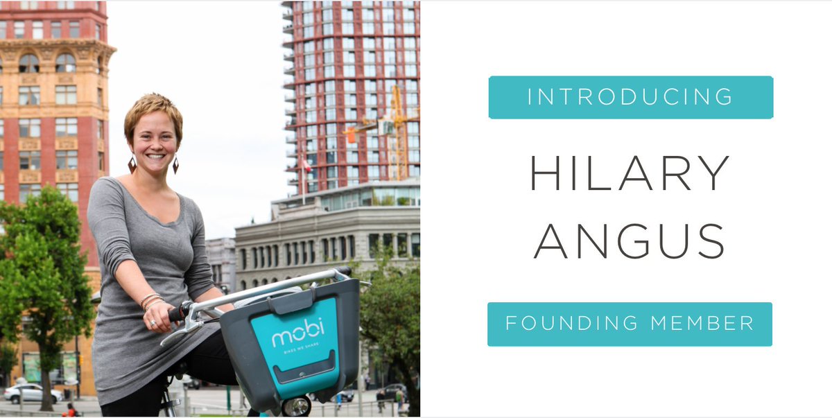 mobi_bikes's tweet photo. Check out why Hilary is excited to be a Founding Member at https://t.co/YclgVHz4Ey #mobibikes #profileseries https://t.co/waAkpH5fBg