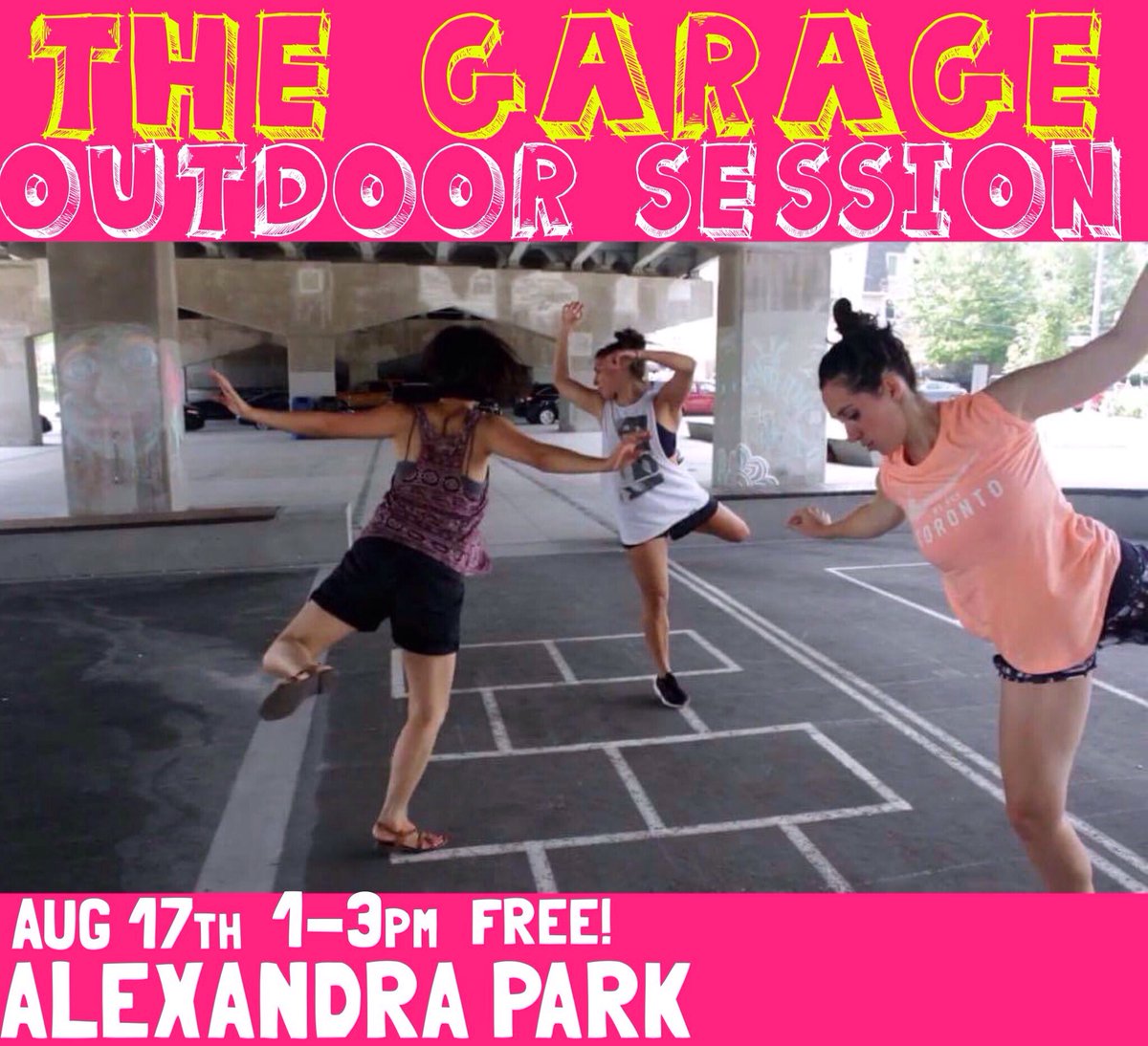 ONE WEEK AWAY: FREE/OPEN outdoor session led by @amandapye next Wednesday! #thegarageto #danceTO #toronto #dance