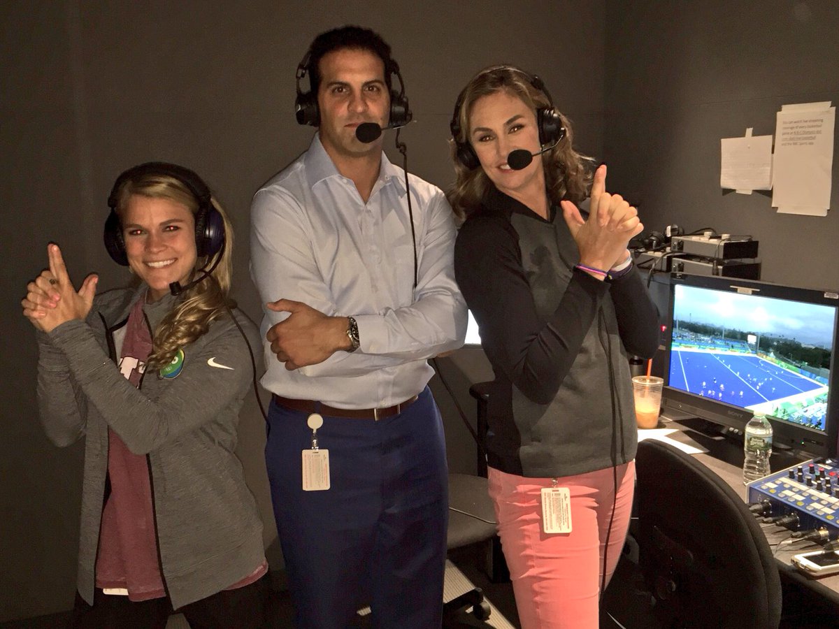 Aj Mleczko Griswold On Twitter Some Pre Game Fun In The Nbcolympics Booth With Caseydi Nardo Mikecoreysports Usafieldhockey Is On A Roll