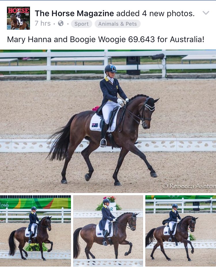 Equine_Image's tweet photo. Go Mary Hanna &amp; Boogie Woogie!! #AUS #olypics2016 #EquestrianOlympics 🇦🇺 https://t.co/zyjWiy1pk8