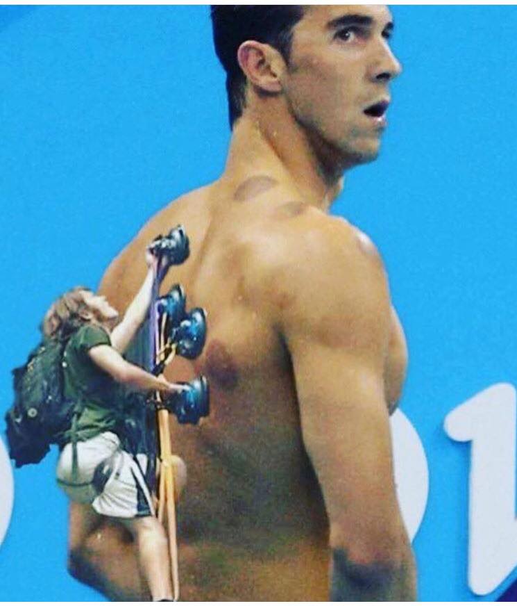 TVAmy's tweet photo. Yep. You knew THIS was coming.
#TrumpTower #SuctionGuy #rio2016 #MichaelPhelps https://t.co/o7ekF1U2sk