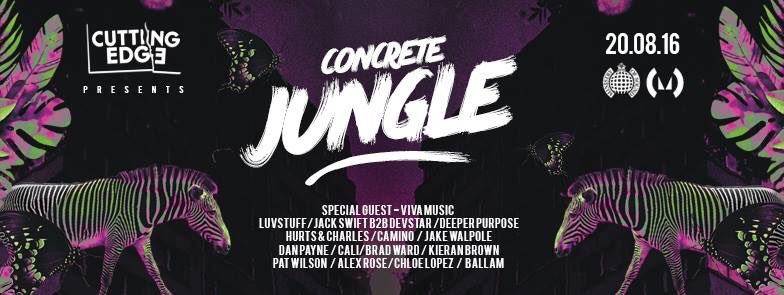 The Concrete Jungle day party.. @ministry_club <a href="/luvstuff_music/">Luvstuff</a> <a href="/JackSwiftDJ/">Jack Swift</a> <a href="/devstar_/">Devstar</a> <a href="/DJCaminoG/">Camino G</a> <a href="/JoshrobertsDJ/">Mr Reeve musk</a>