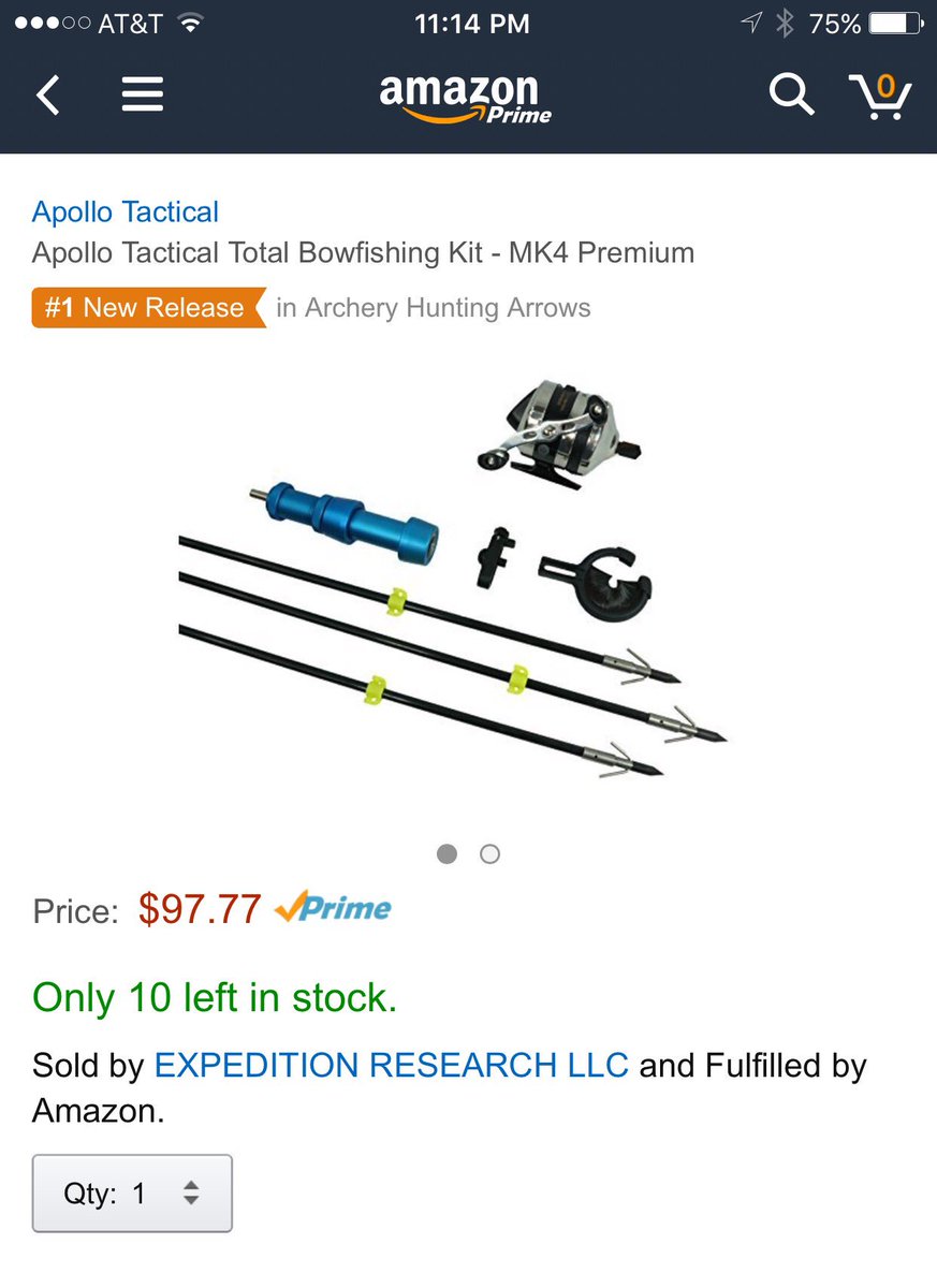 tacticalbows's tweet photo. #1 new archery product on Amazon. #bowfishing #Bowhunting #Compoundbow https://t.co/fZ1M5yiVkS