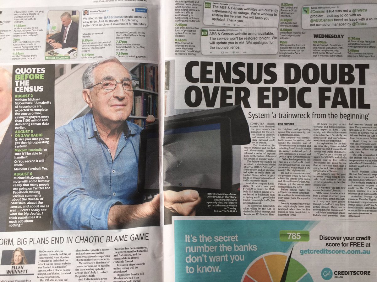 DaniellePoulos's tweet image. #censusfail has made my dad the poster boy for frustrated pensioners everywhere 😃 (nice photo @theheraldsun)