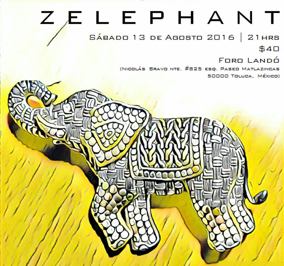 ZelephantMx's tweet photo. El sabado vamos a ofrecer un show en vivo, los esperamos a todos. https://t.co/USx6X1ZJi0