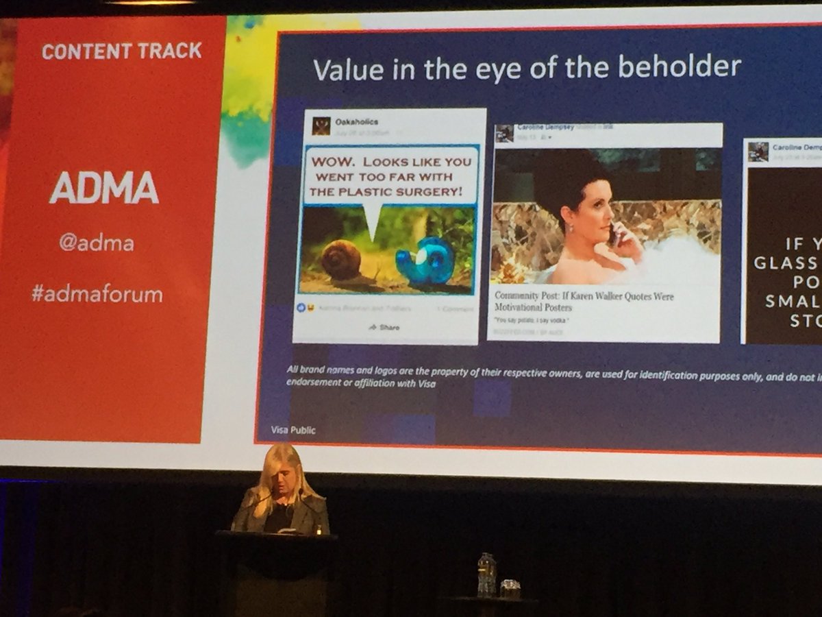 lindsaybennett's tweet image. A brand community can be an asset to businesses, says Visa's Caroline Dempsey #admaforum
