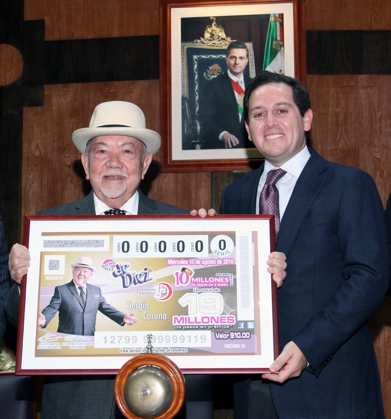 Reconoció <a href="/lotenal/">Lotería Nacional</a> al primer actor y comediante #SergioCorona por Toda una Vida Dedicada a la Actuación #SorteoDe10