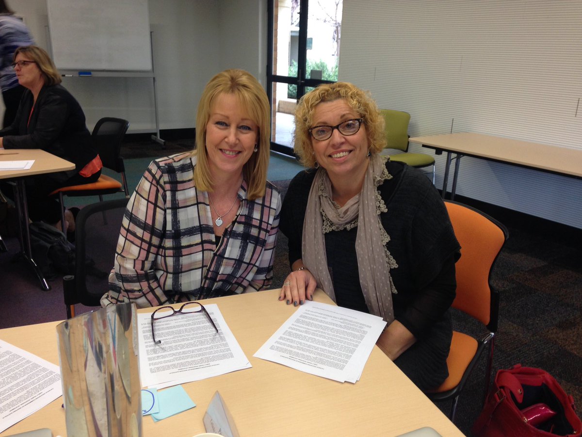 Georgie_Wynne's tweet photo. Established leaders: Cath Hughes @cathhughes64 and Josephine Vivante living it up at the Education module #CEOWA https://t.co/eLnx50z8TA